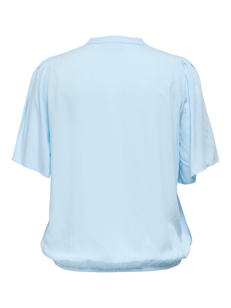 CARMILUNA 2/4 V-NECK TOP WVN - Afbeelding 2