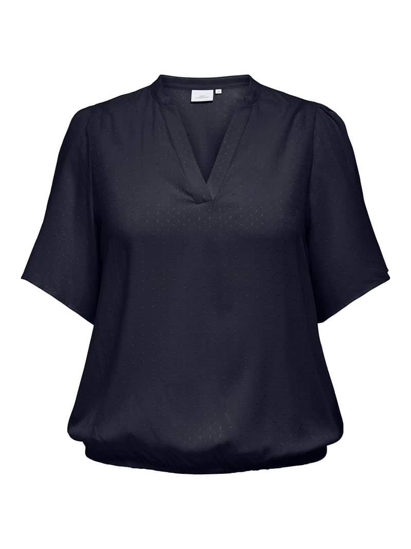 CARMILUNA 2/4 V-NECK TOP WVN