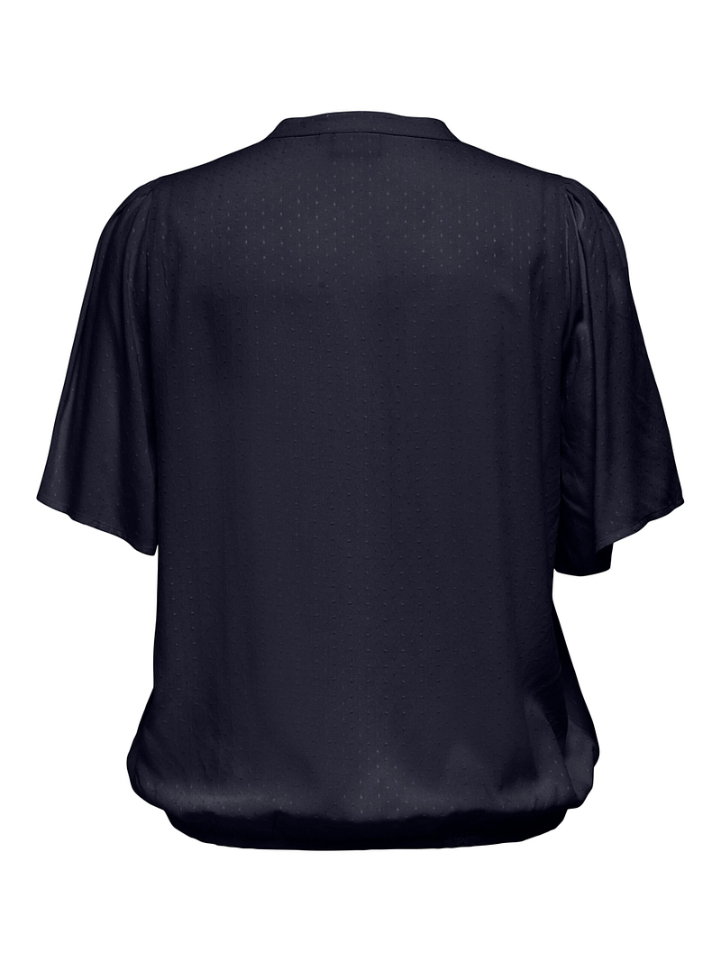 CARMILUNA 2/4 V-NECK TOP WVN - Afbeelding 2