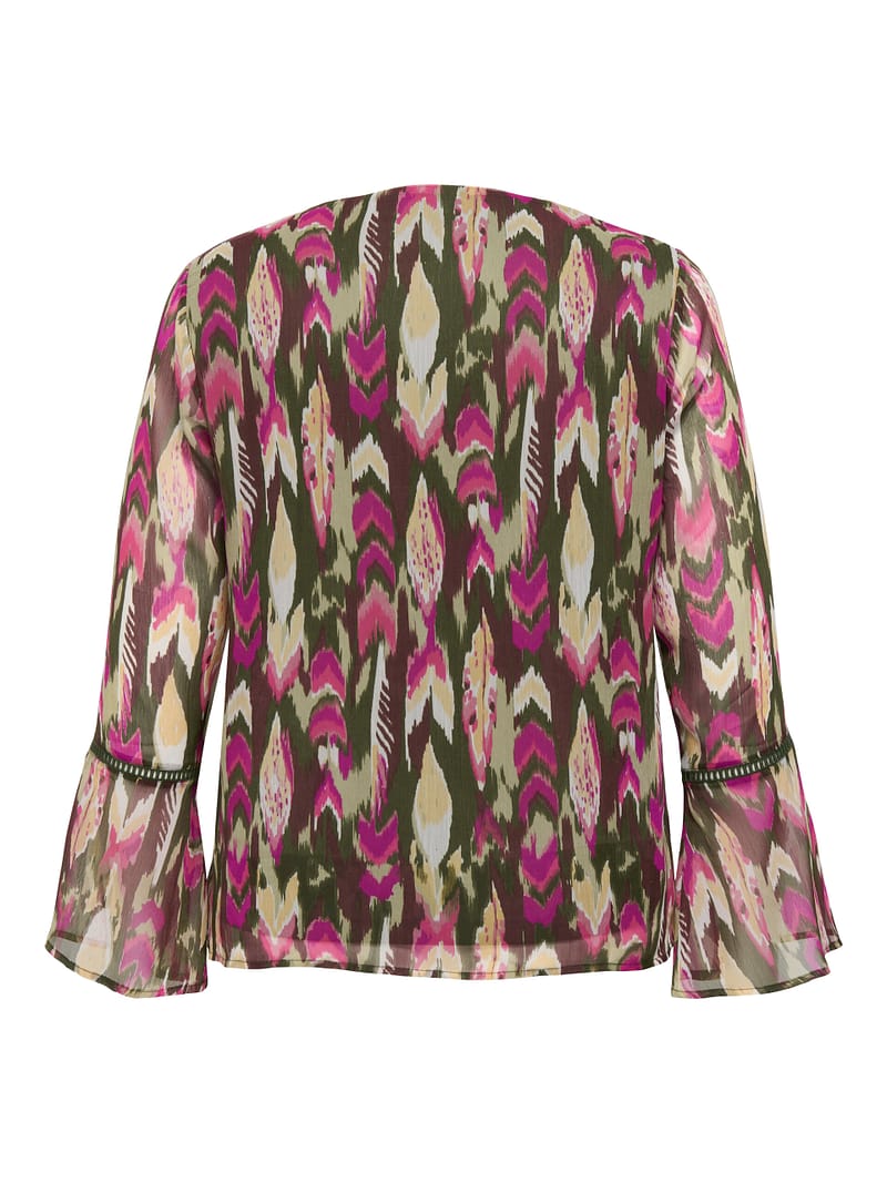 CARAUGUSTINA LIFE V-NECK LS BLOUSE AOP - Afbeelding 2