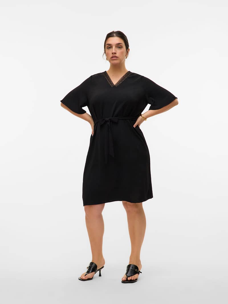 VMCALVA 2/4 ABK DRESS WVN GA CUR - Afbeelding 2