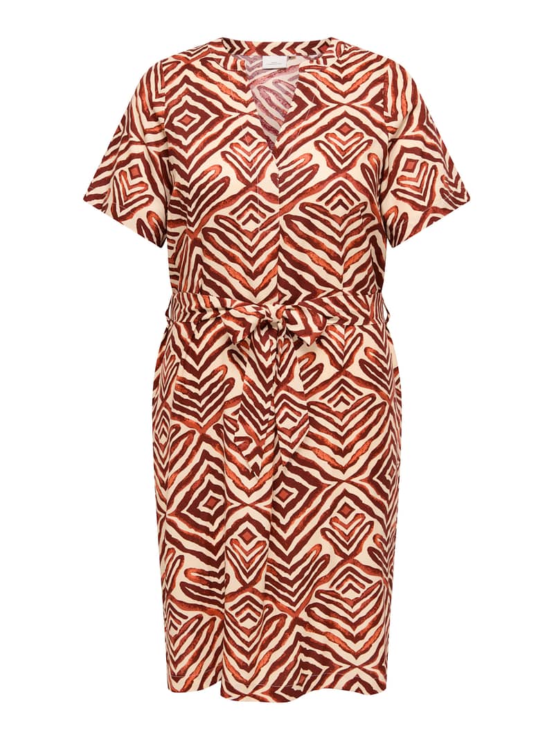 CARSHILLA 2/4 KNEE DRESS VIS AOP BS