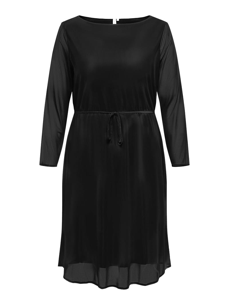 CARFOREST LIFE LS BOATNECK BLK DRESS JRS