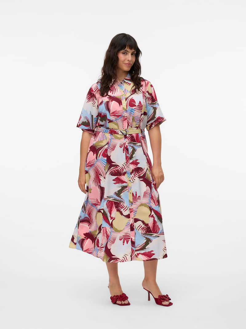 VMCRUBY FIE 2/4 ANKLE SHIRT DRESS W CUR - Afbeelding 2