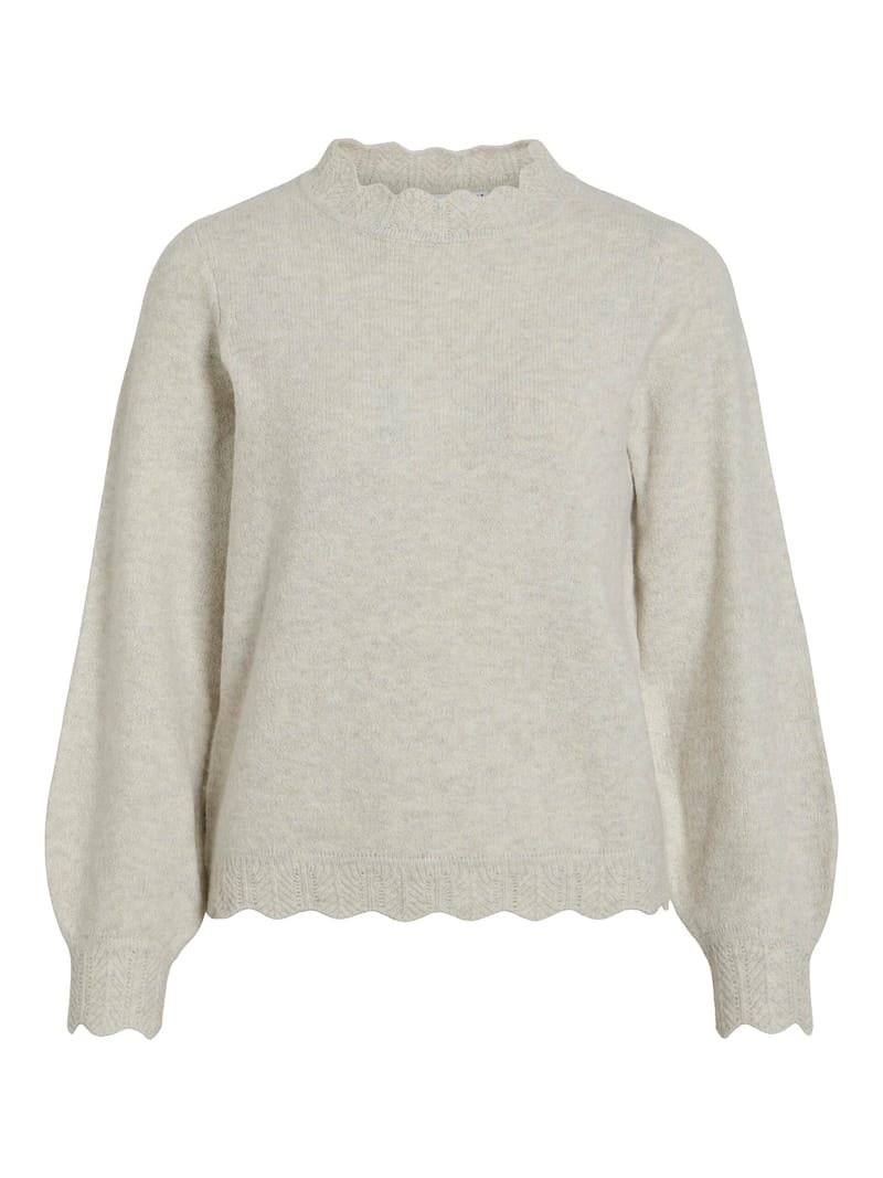 VINIKOLINA O-NECK L/S KNIT TOP - NOOS
