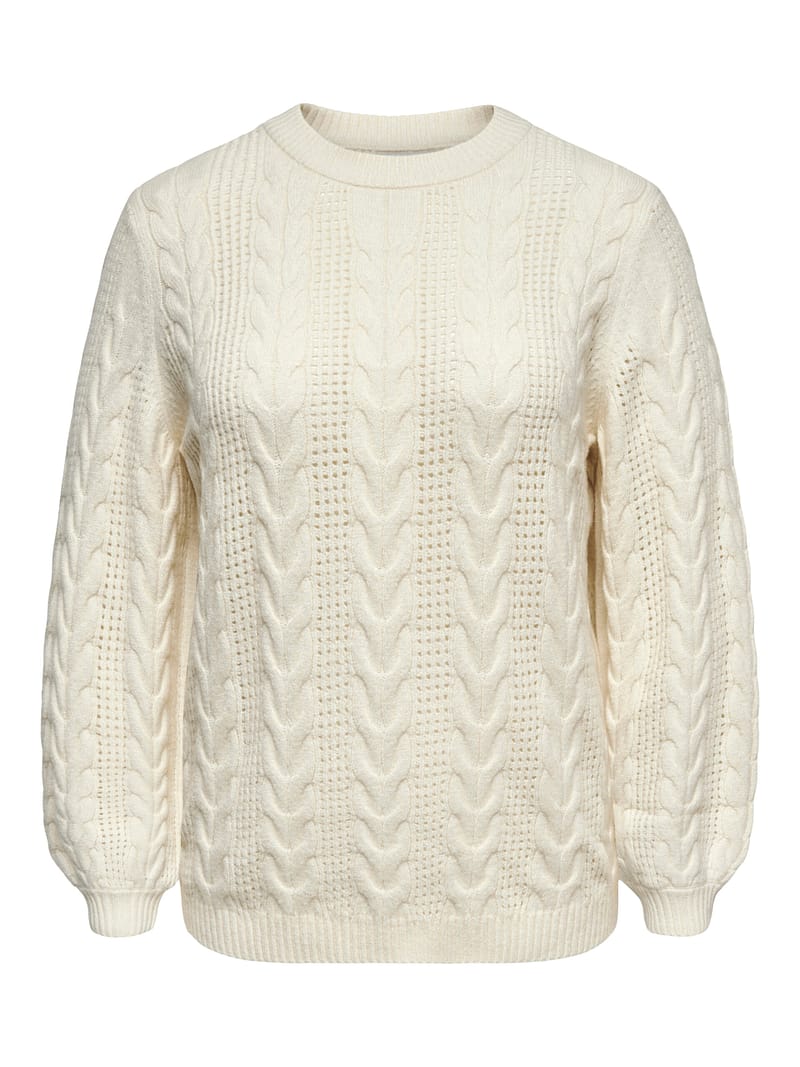 CARRUBINA LIFE LS CABLE O-NECK KNT NOOS
