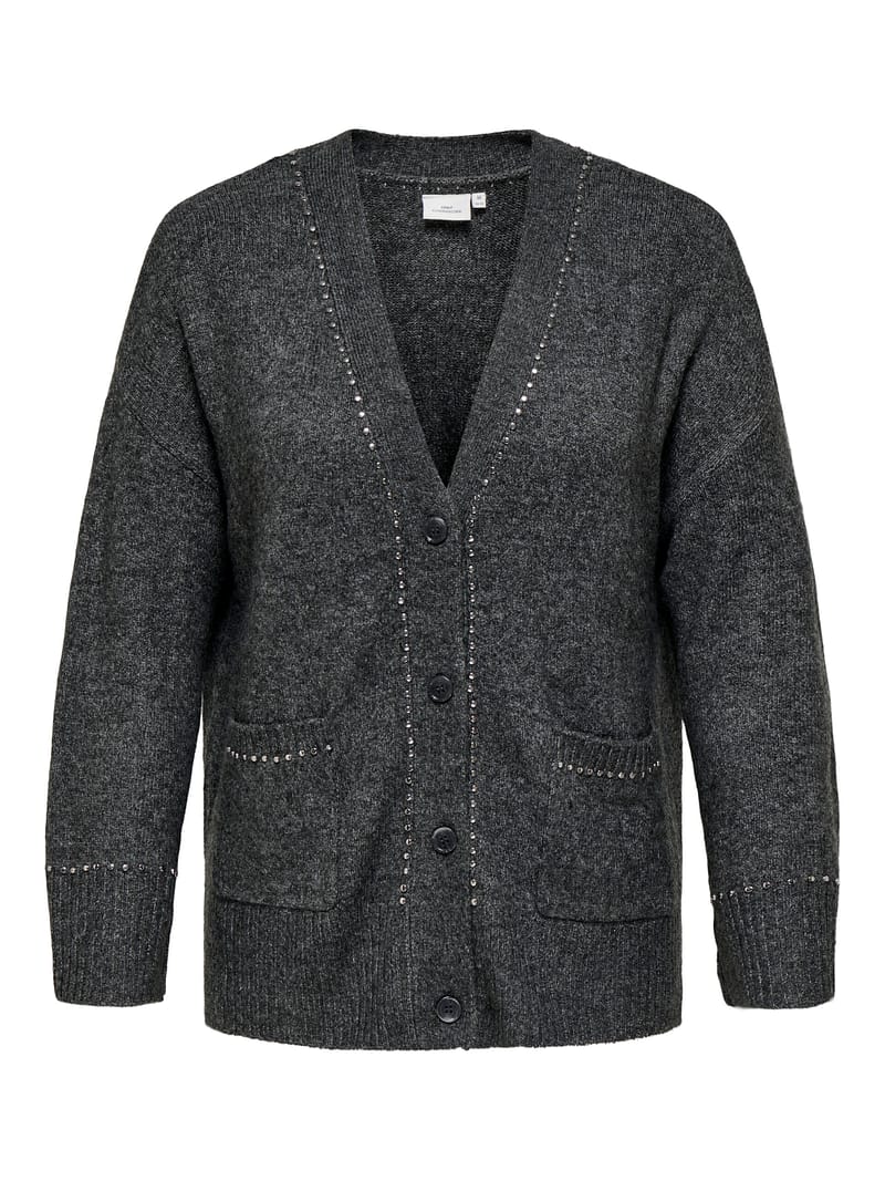 CARELSIE LS STUDS CARDIGAN KNT