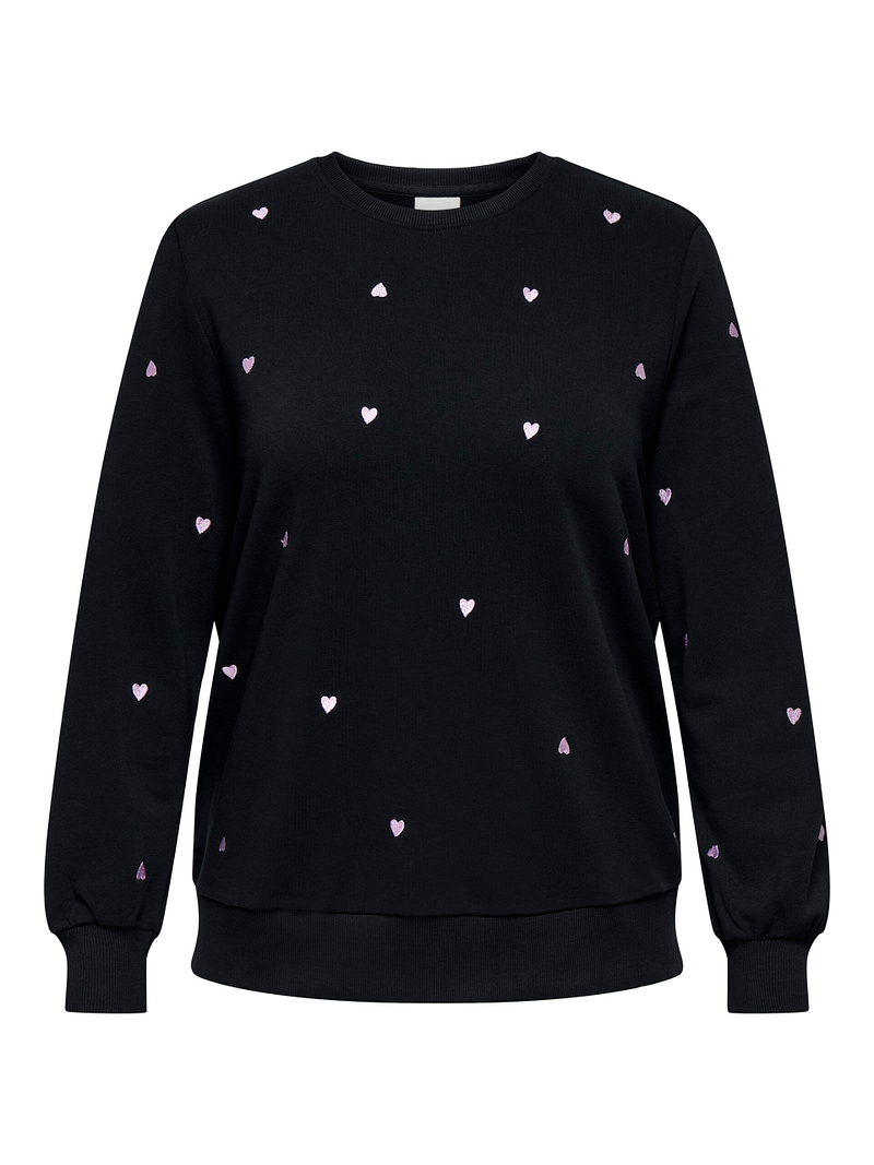 CARMIA LS O-NECK SWEAT W. EMB. JRS