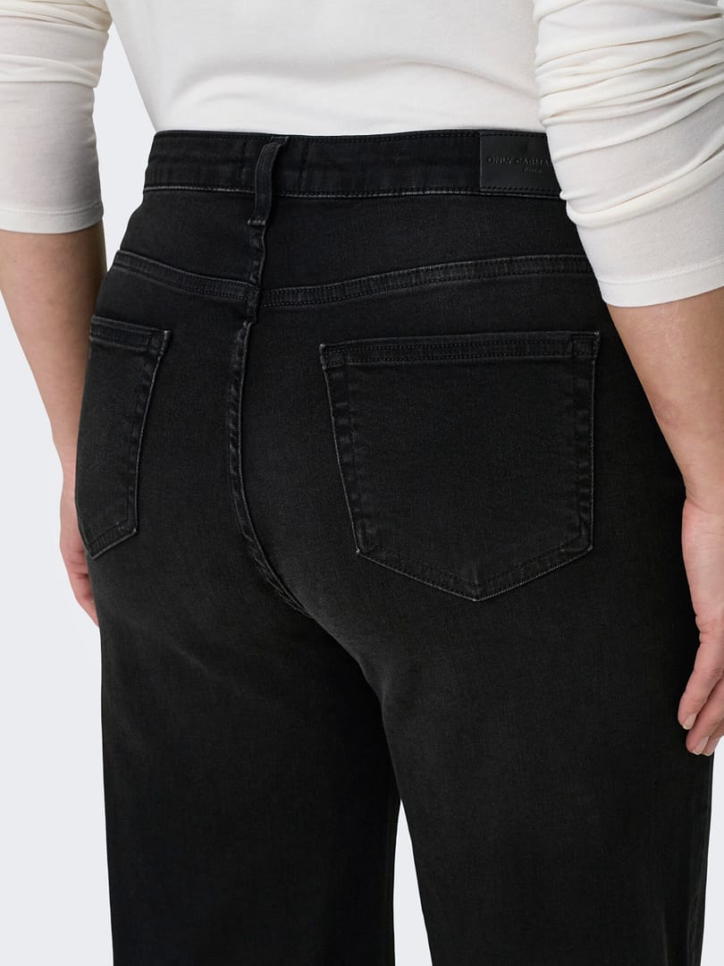 ONLY Carmakoma Carwilly Hw Wide Jeans - Wijde Dames Jeans Cropped