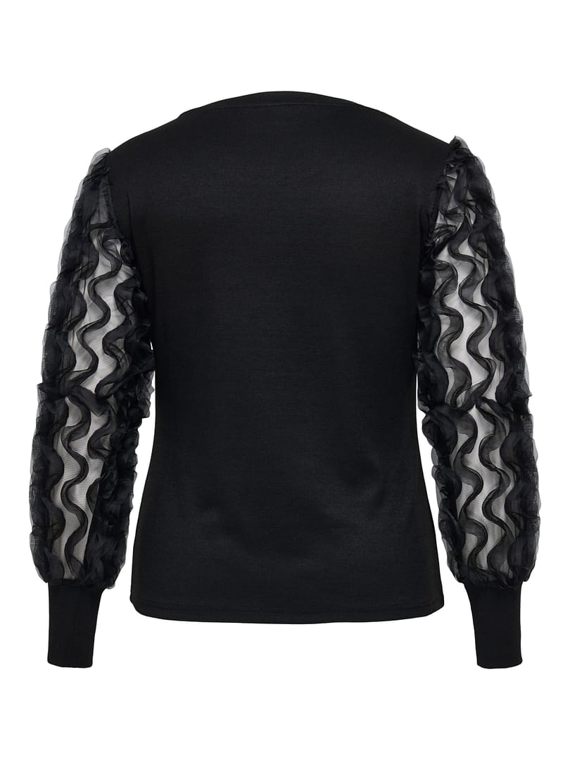 CARAMIRA L/S O-NECK BLOUSE JRS - Afbeelding 2