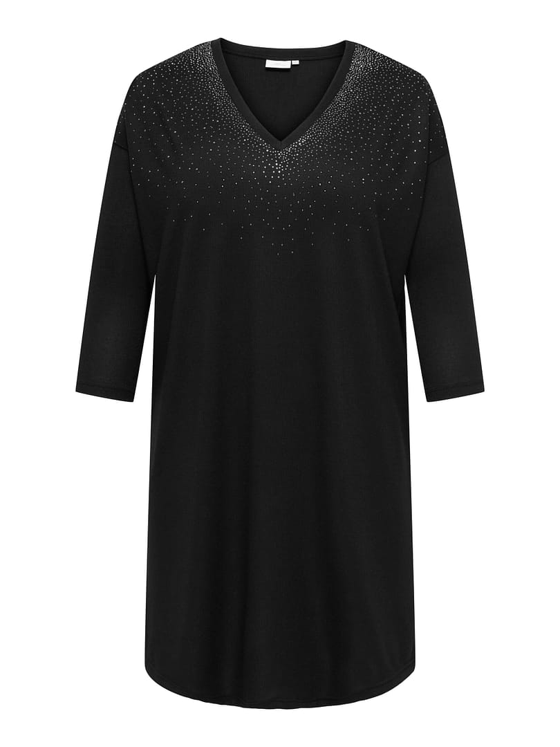 CARALBA 3/4 SL V-NECK ABK DRESS JRS