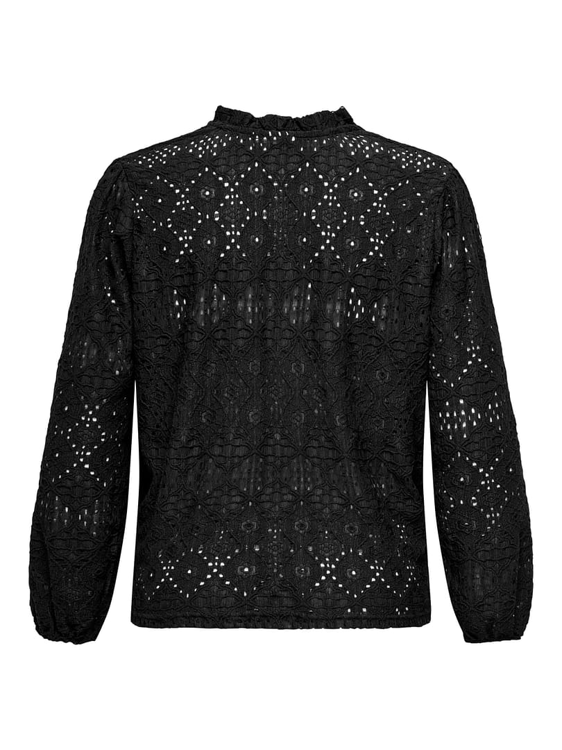 CARLUZIA L/S V-NECK BLOUSE JRS - Afbeelding 2