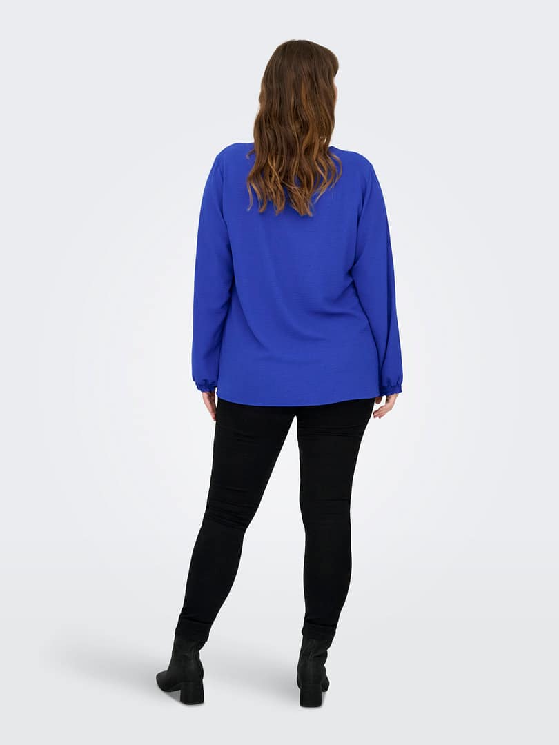 CARMETTA LIFE 3/4 V-NECK TOP WVN - Afbeelding 6