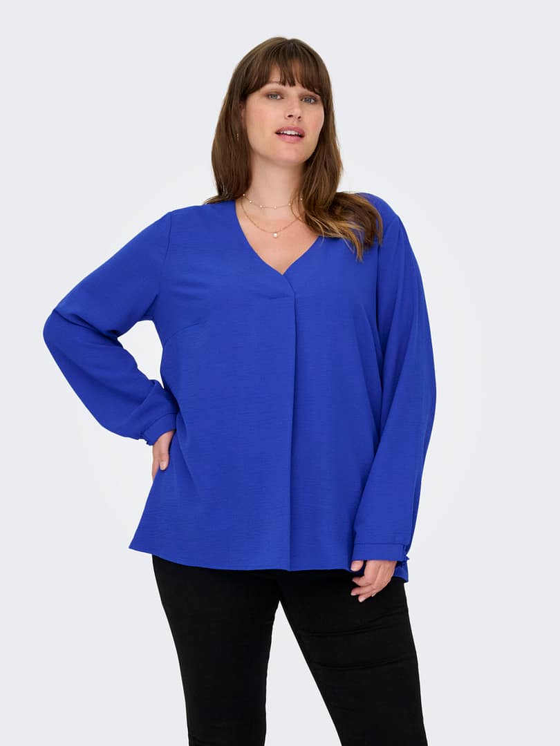 CARMETTA LIFE 3/4 V-NECK TOP WVN - Afbeelding 4