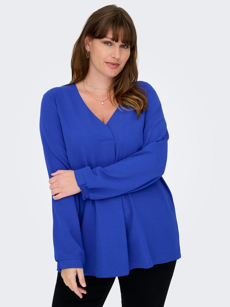 CARMETTA LIFE 3/4 V-NECK TOP WVN - Afbeelding 5