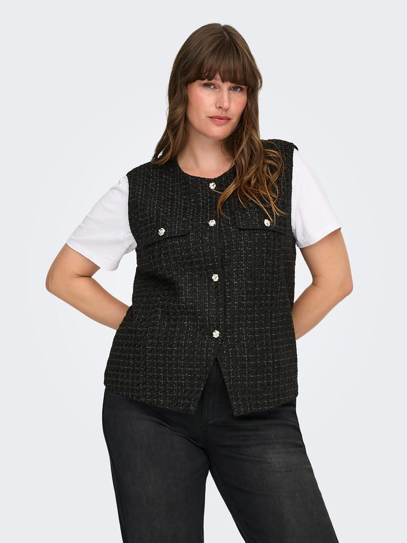 CARSHONA LIFE S/L BOUCLE WAISTCOAT - Afbeelding 3