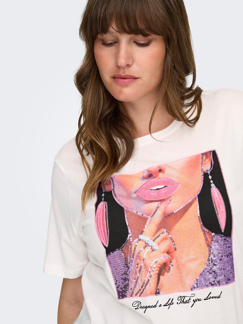 CARCHRISTA S/S O-NECK JEANS FIT TEE JRS - Afbeelding 5