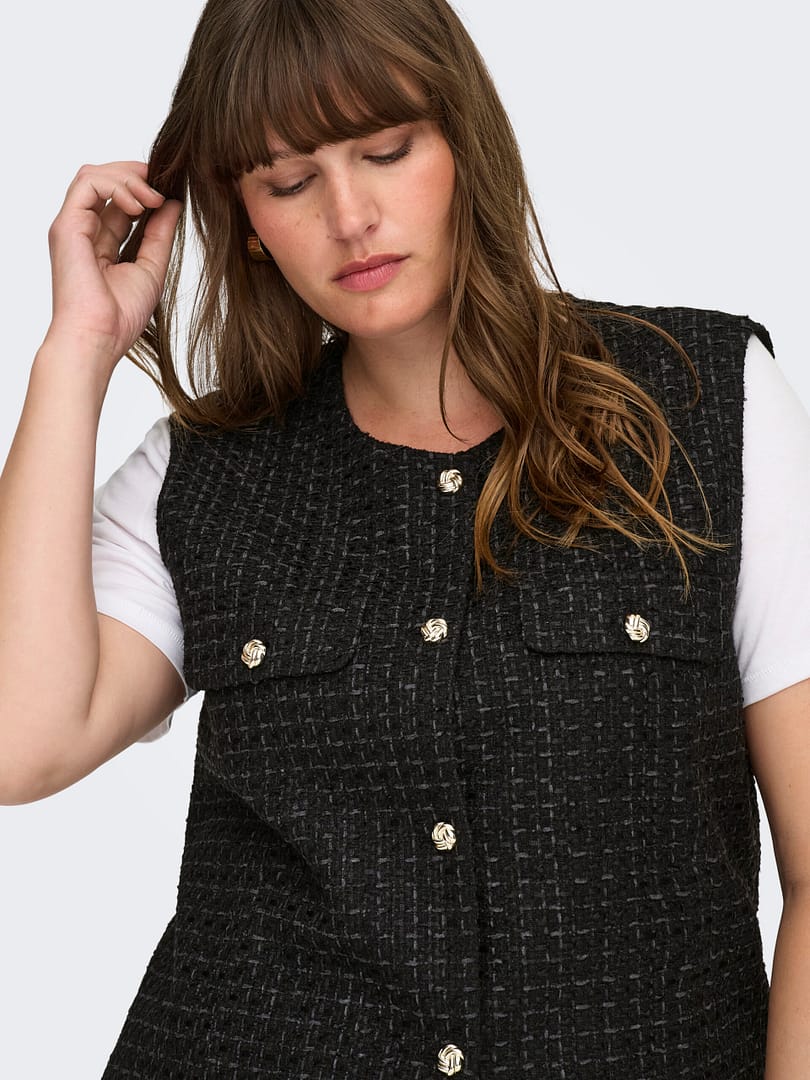 CARSHONA LIFE S/L BOUCLE WAISTCOAT - Afbeelding 2