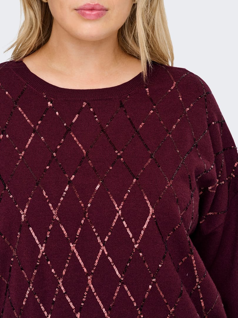 CARHALIFAX LS SEQUINS PULLOVER KNT - Afbeelding 4