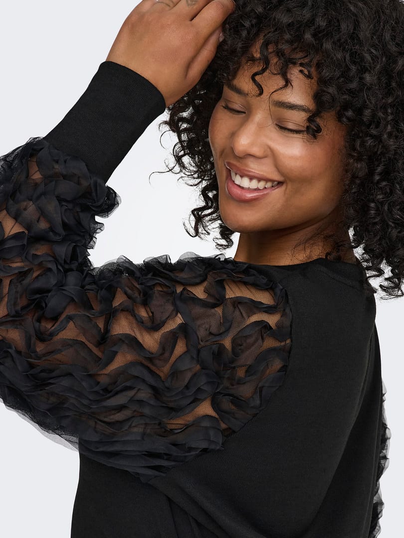 CARAMIRA L/S O-NECK BLOUSE JRS - Afbeelding 5