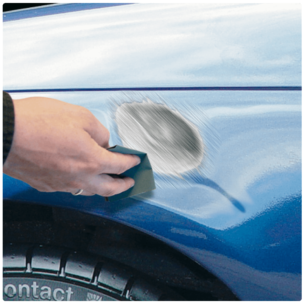 Stap 1 - schadeherstel deuk