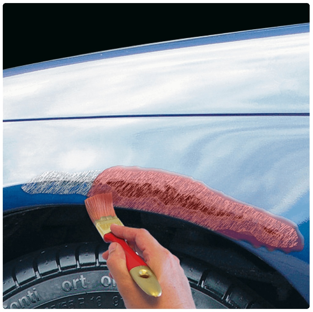 Stap 2 - schadeherstel gat auto