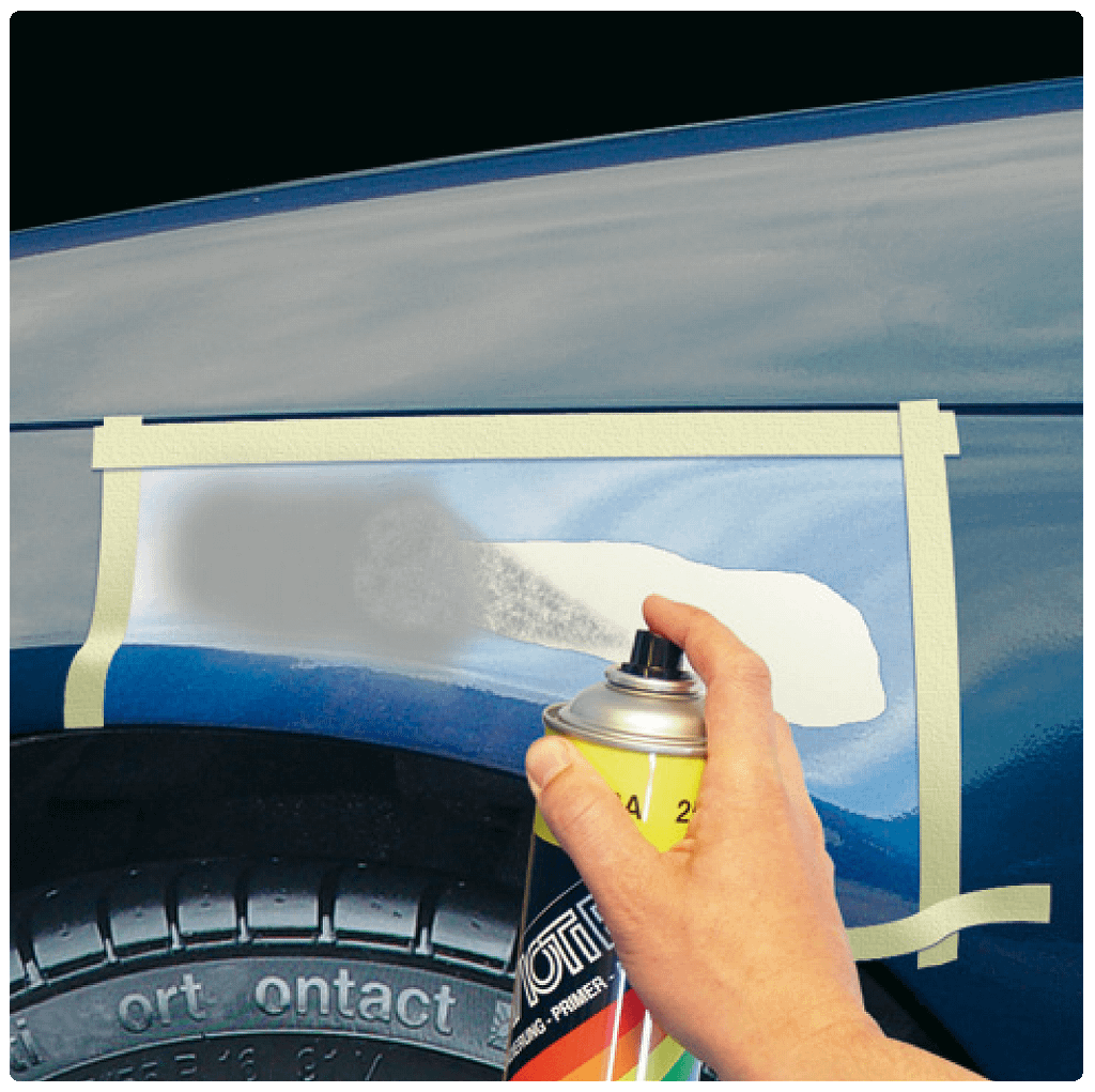 Stap 4 - schadeherstel gat auto