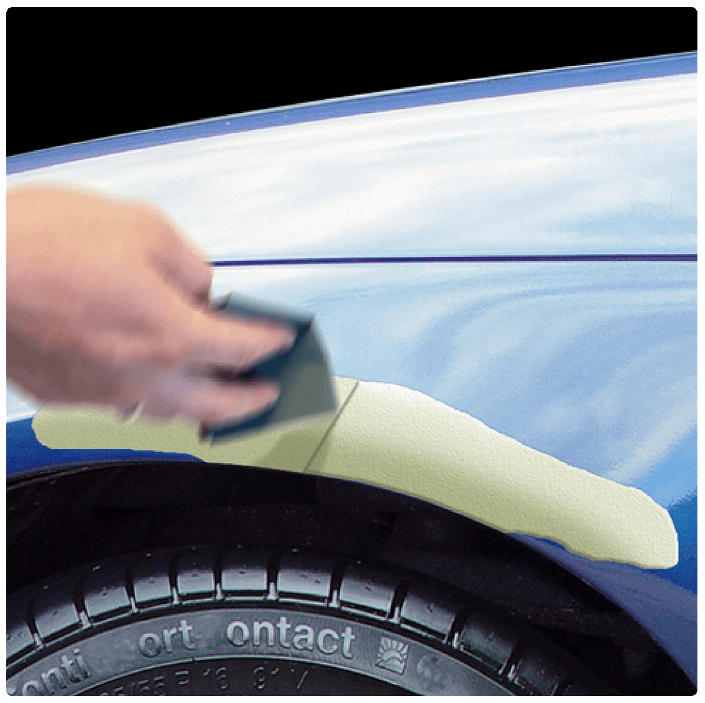 Stap 3 - schadeherstel gat auto