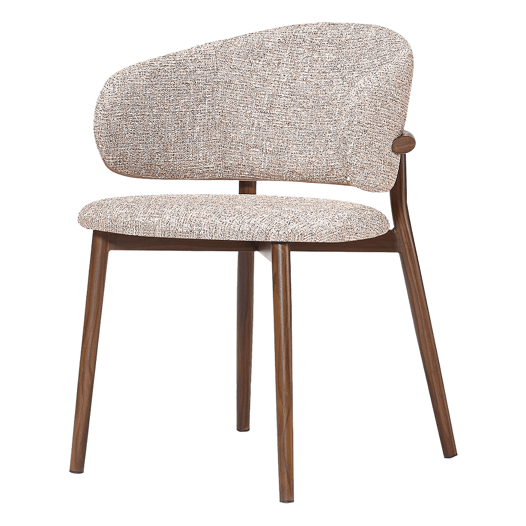 Nagato Design Meeting Chair Sand OTE Walnut Frame