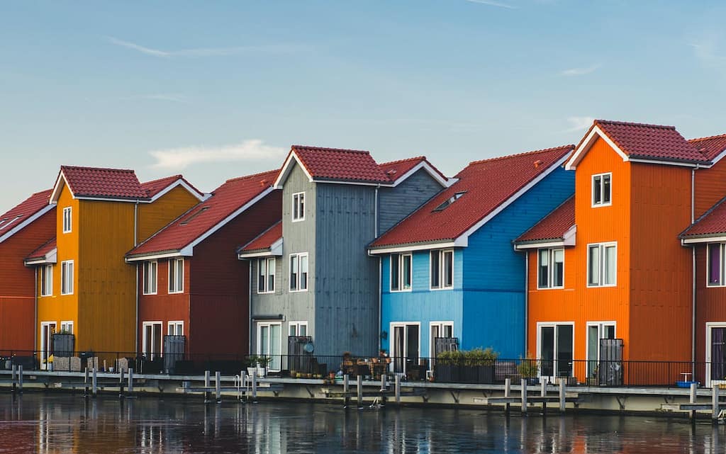 Houten woningen