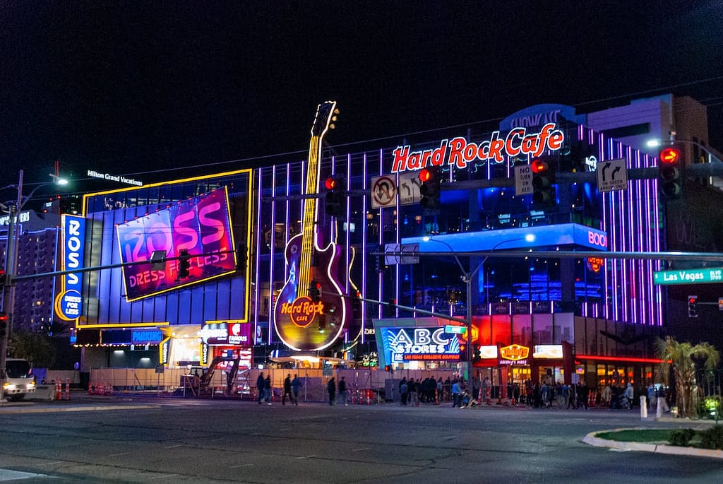 Dag en nacht druk in Las Vegas