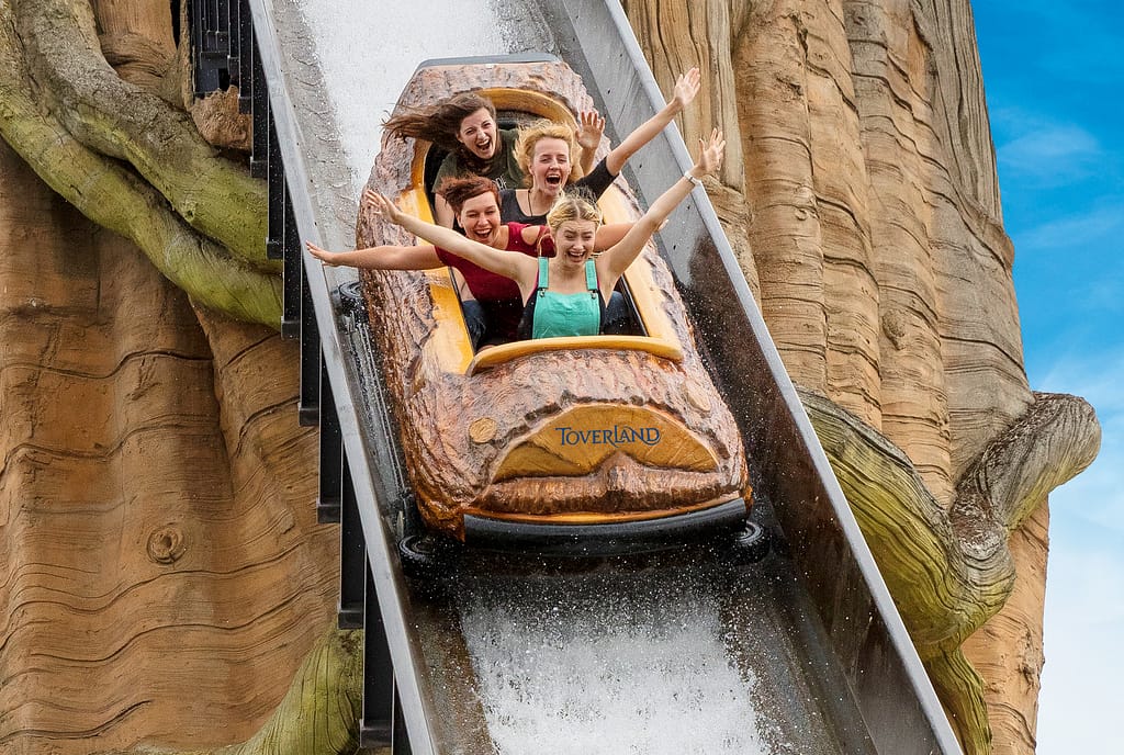 De wildwaterbaan van Toverland.