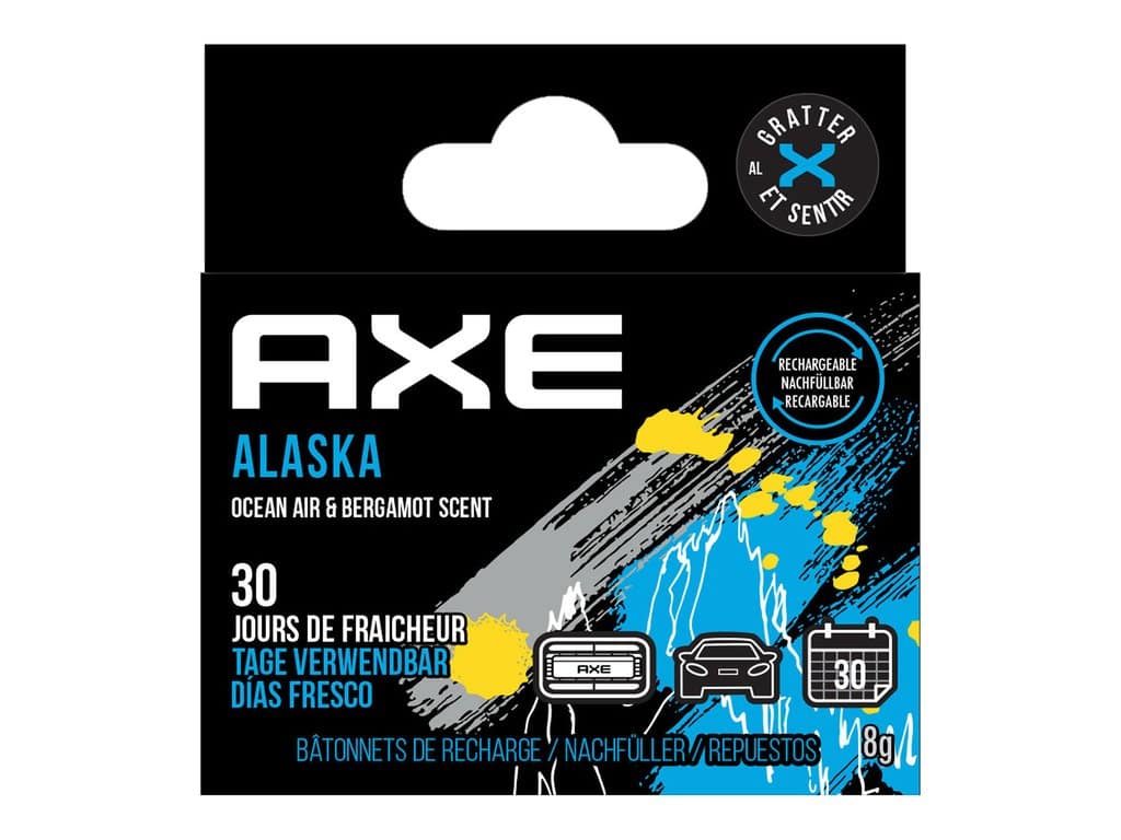 AXE Navulling Luchtverfrisser Alu Houder Alaska 2 Stuks
