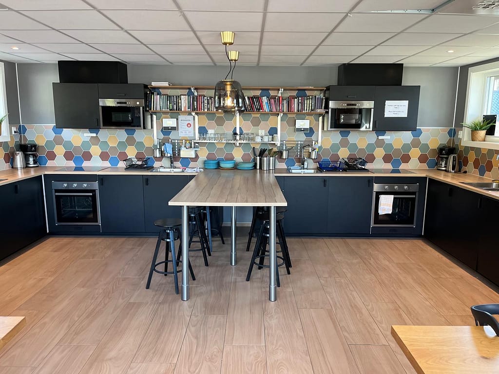 Keuken camping Bellangen, Noorwegen 