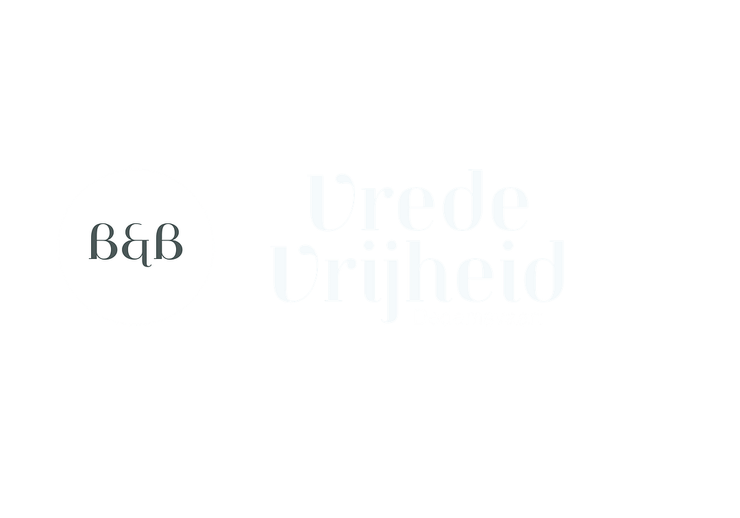 B&B Vrede Vrijheid - logo wit