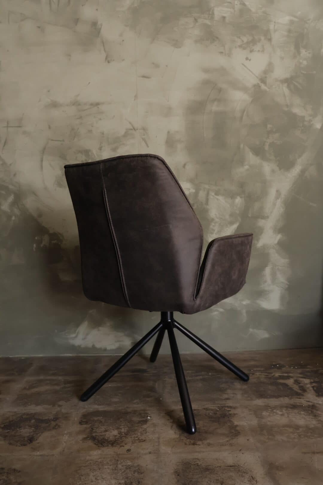 Draaibare eetkamerstoel Nina cowboy antraciet - Afbeelding 2