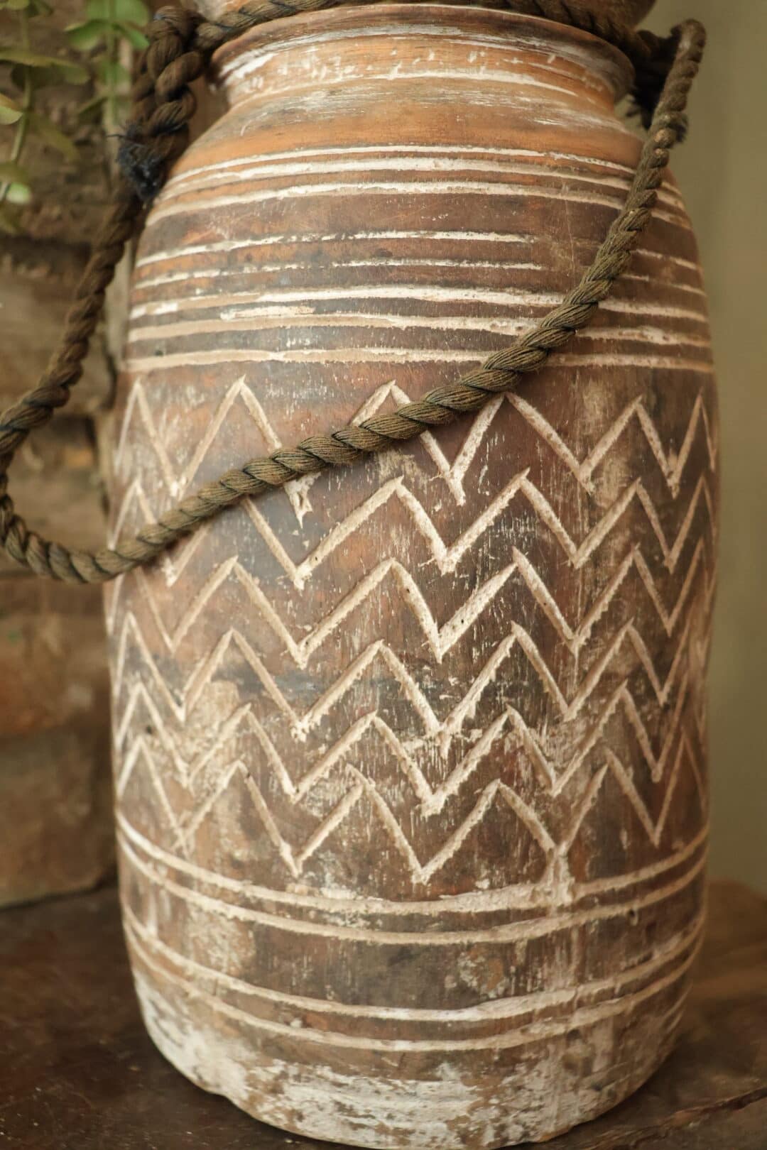 Nepalese kruik met patroon nr.2 - Afbeelding 3