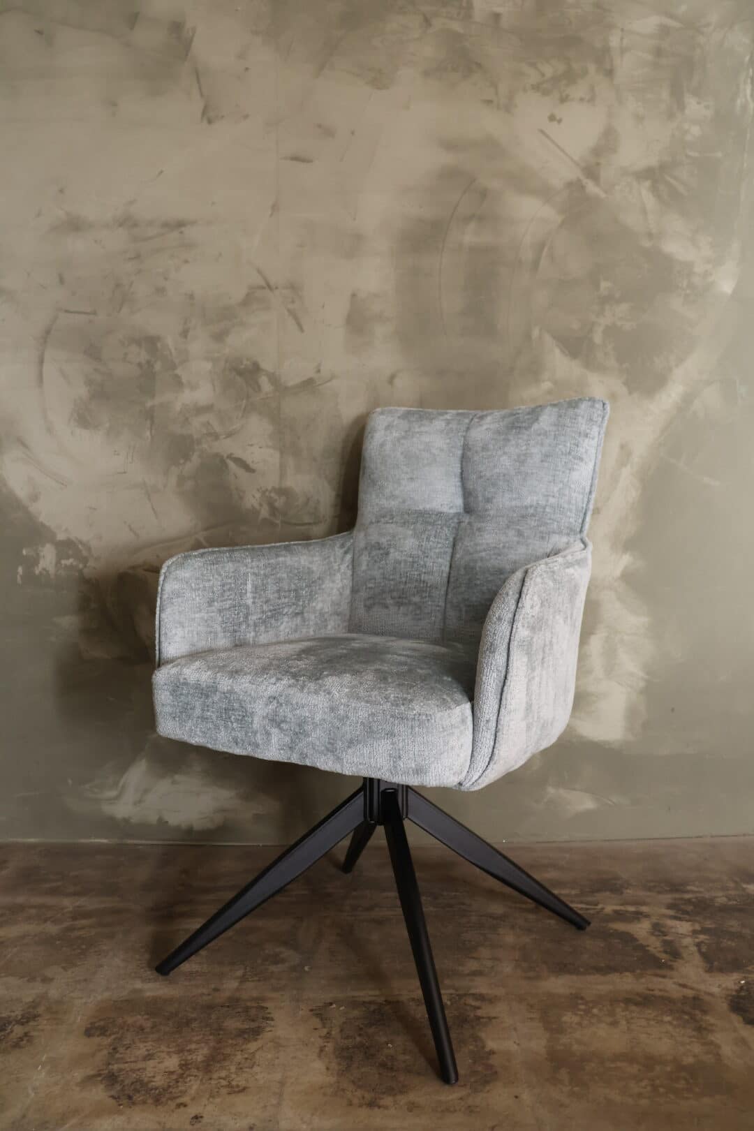 Eetkamerstoel Hester taupe grijsblauw