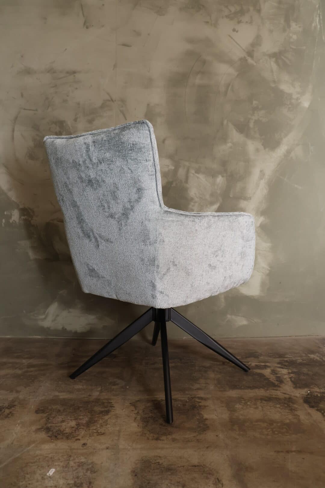 Eetkamerstoel Hester taupe grijsblauw - Afbeelding 2