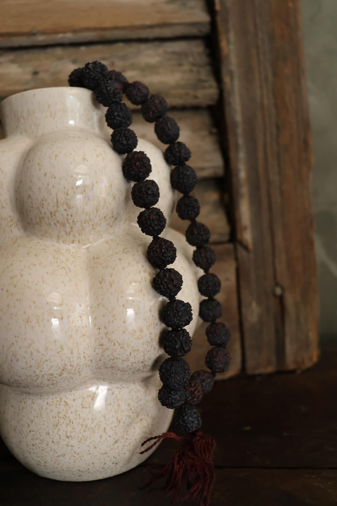 Rudraksha kralenketting 40 cm - Afbeelding 2