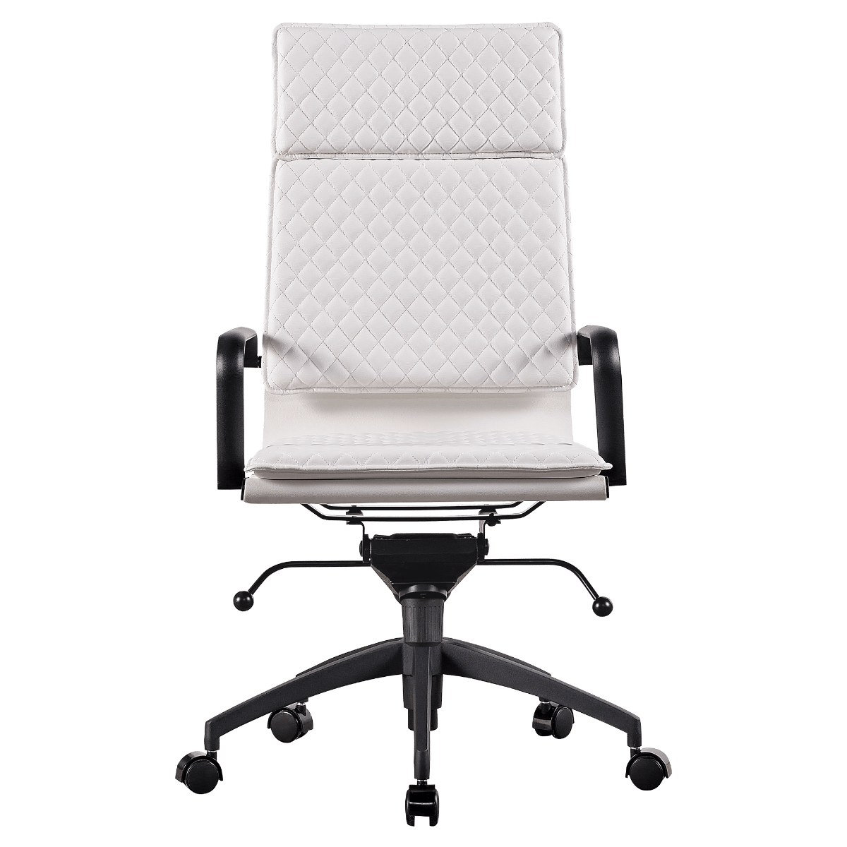 Sillón de Dirección Diamond Highback Softpad Blanco Marco Negro 2