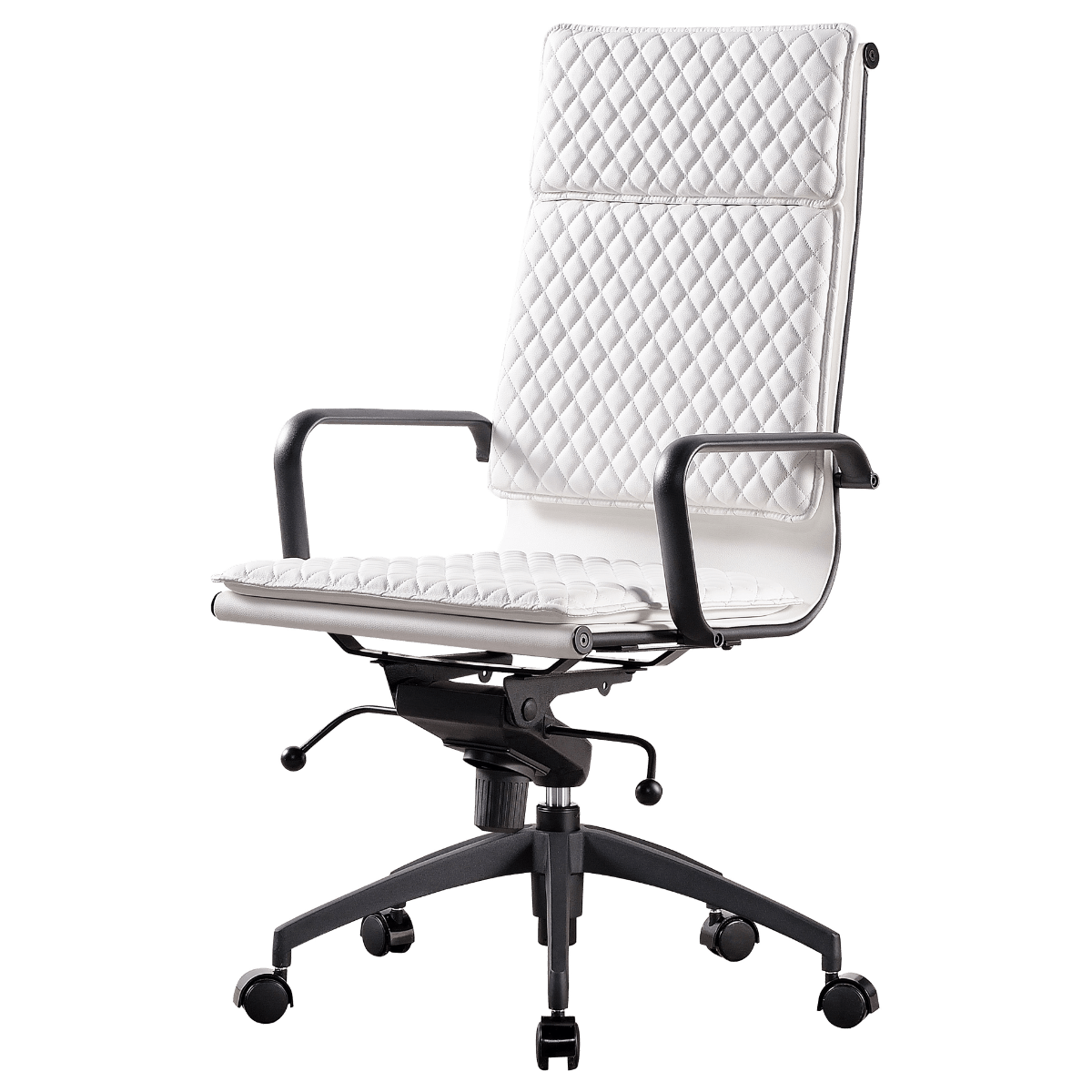 Sillón de Dirección Diamond Highback Softpad Blanco Estructura Negra