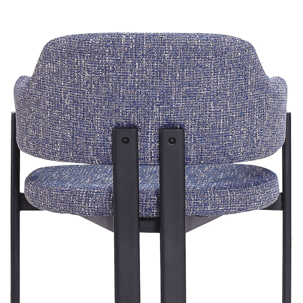 Isamu Japandi Dining Chair Blue OTE Black Finish Base 10