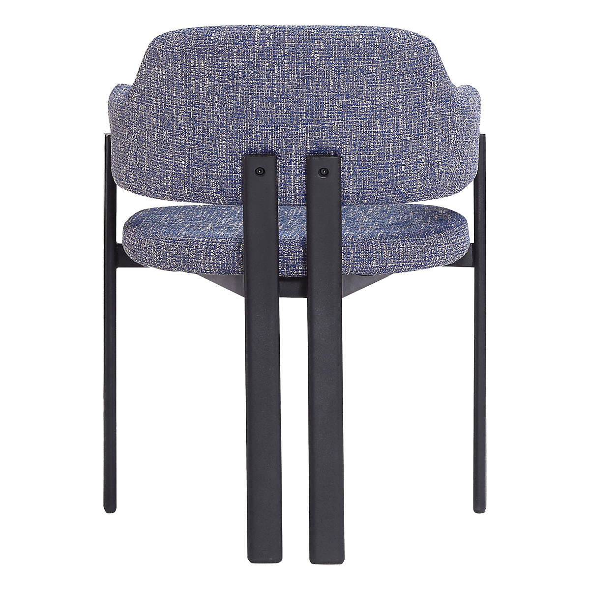 Isamu Japandi Dining Chair Blue OTE Black Finish Base 4