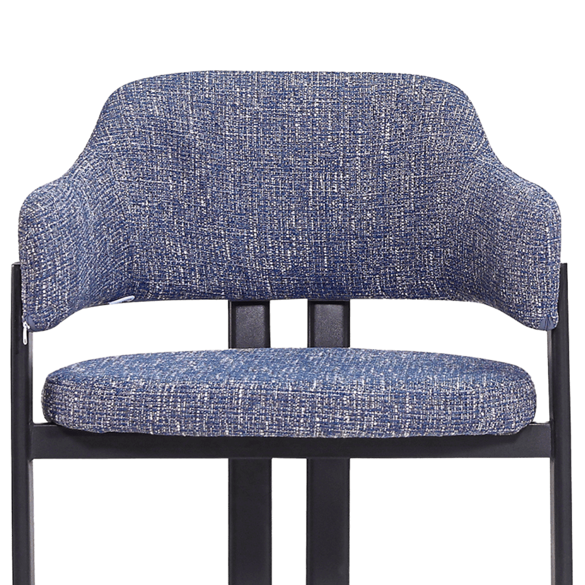 Isamu Japandi Dining Chair Blue OTE Black Finish Base 5