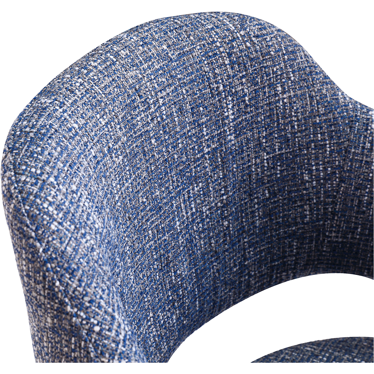 Isamu Japandi Dining Chair Blue OTE Black Finish Base 9