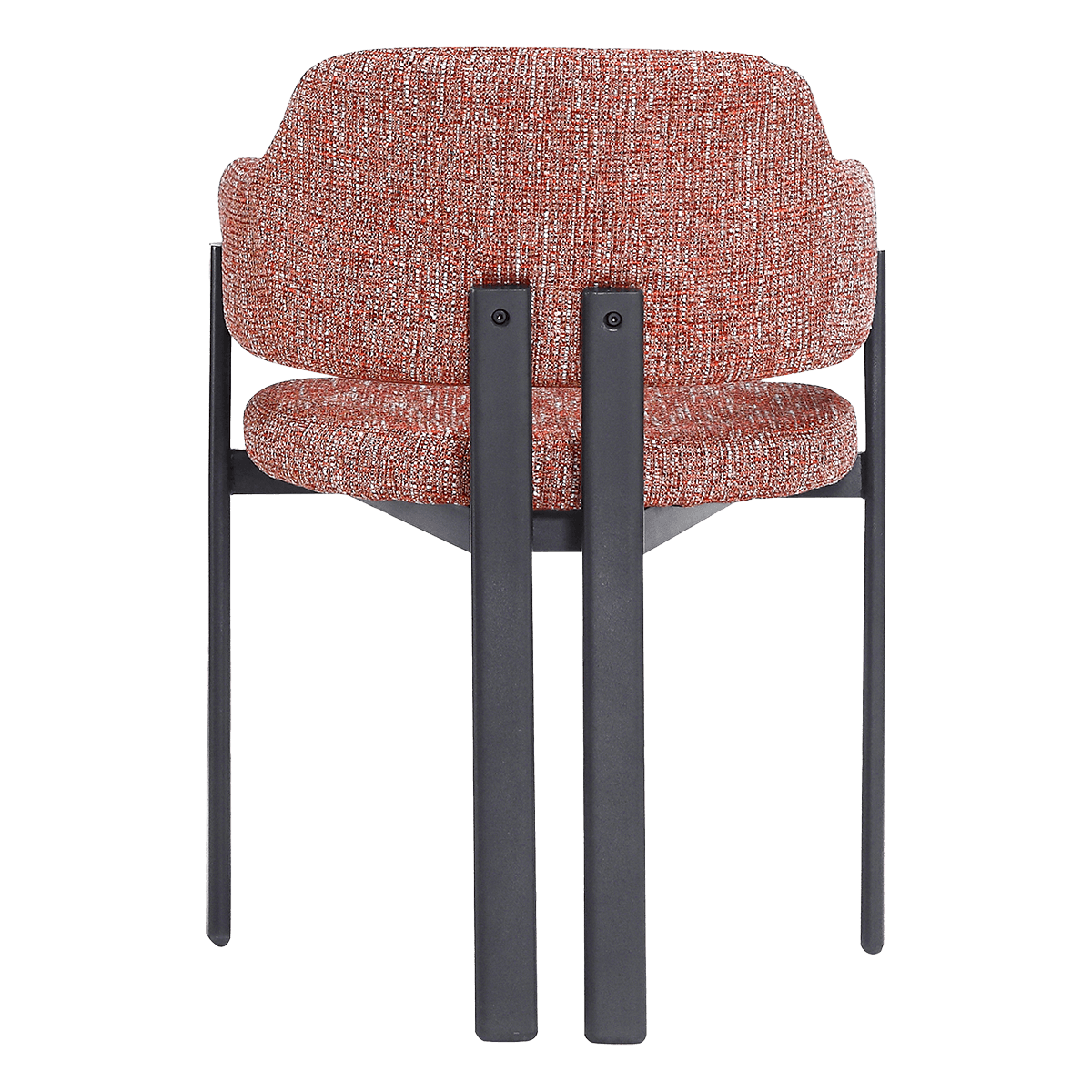 Isamu Japandi Dining Chair Red OTE Black Base 7