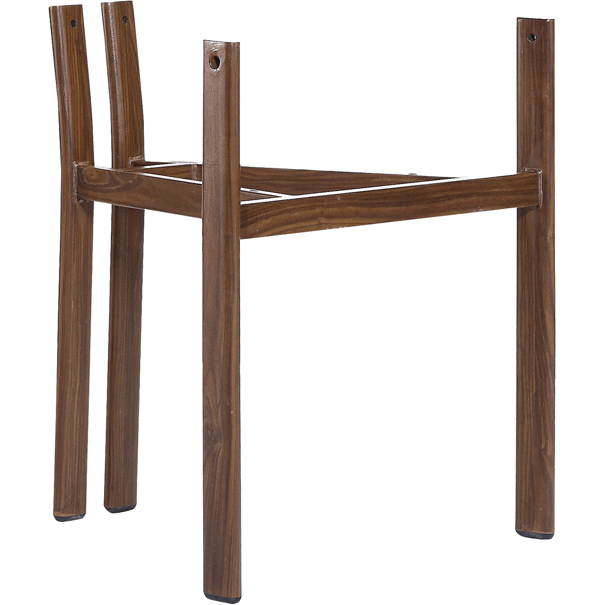 Isamu Japandi Dining Chair Red OTE Walnut Finish Base 3