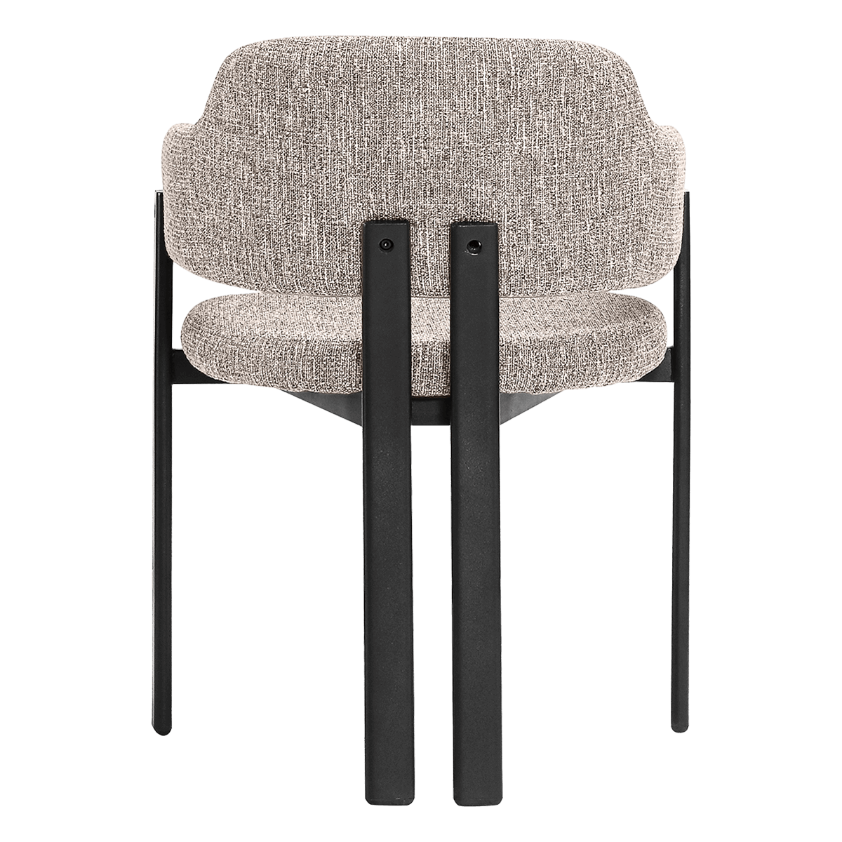 Isamu Japandi Dining Chair Sand OTE Black Finish Base 1