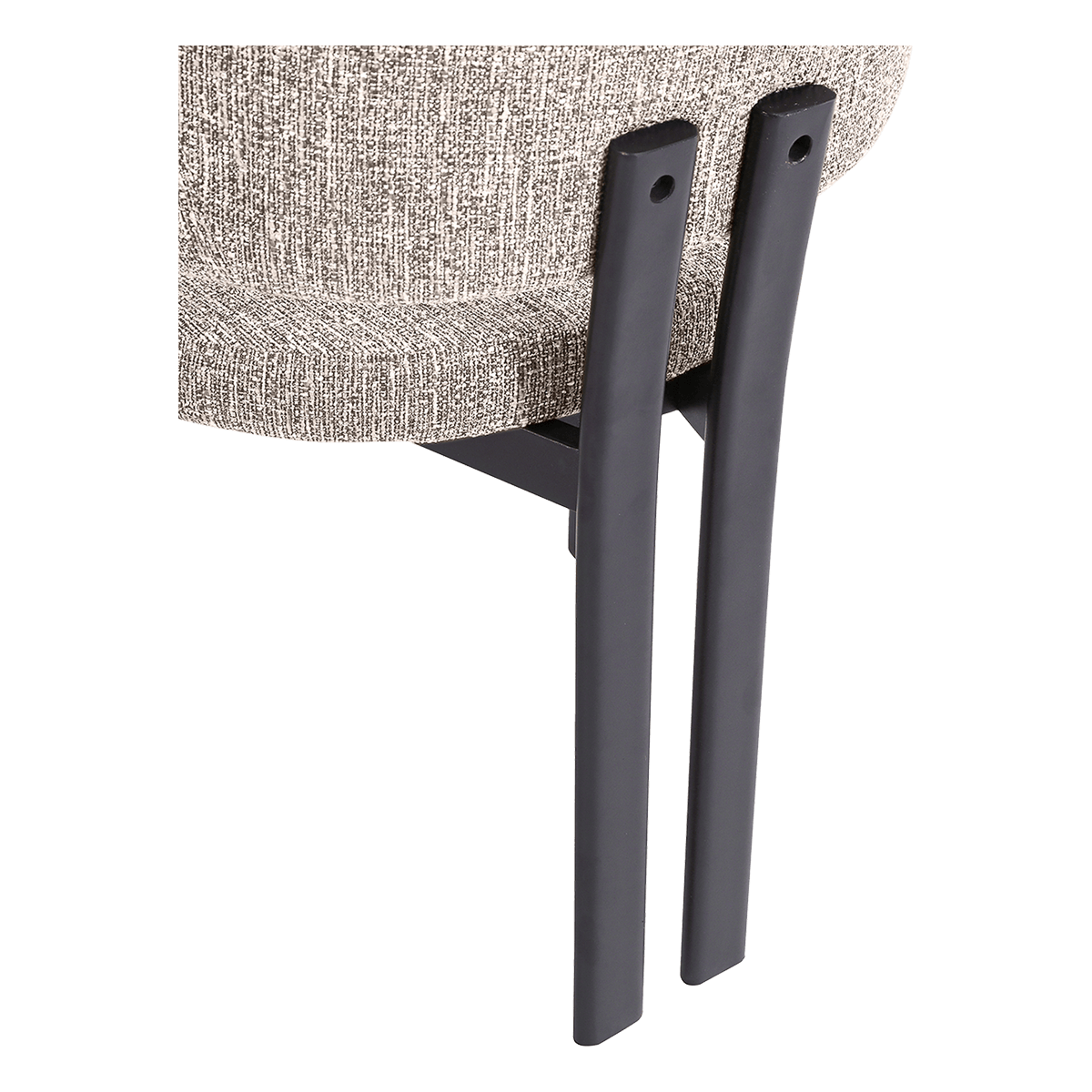 Isamu Japandi Dining Chair Sand OTE Black Finish Base 5